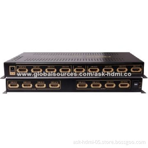 16-port 1.4V HDMI 1x16 Splitter with Amplifier, Supports 3D